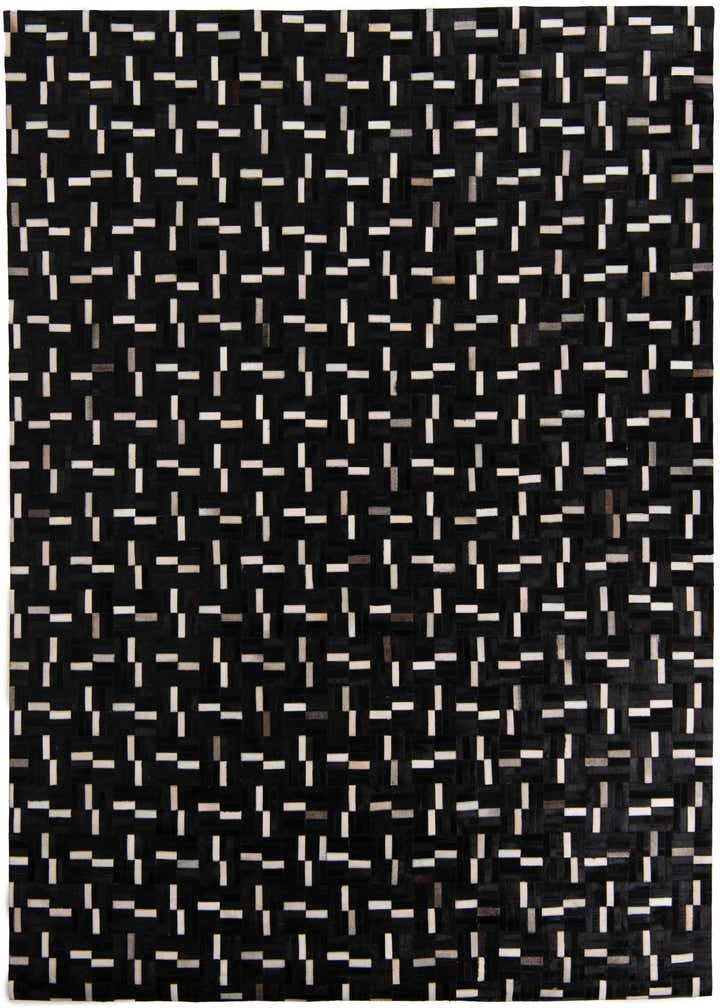 8' x 9' 10 Cowhide Leather Rug