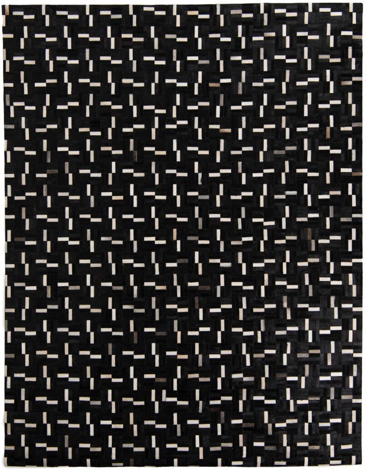 Detail image of 8' x 9' 10 Cowhide Leather Rug