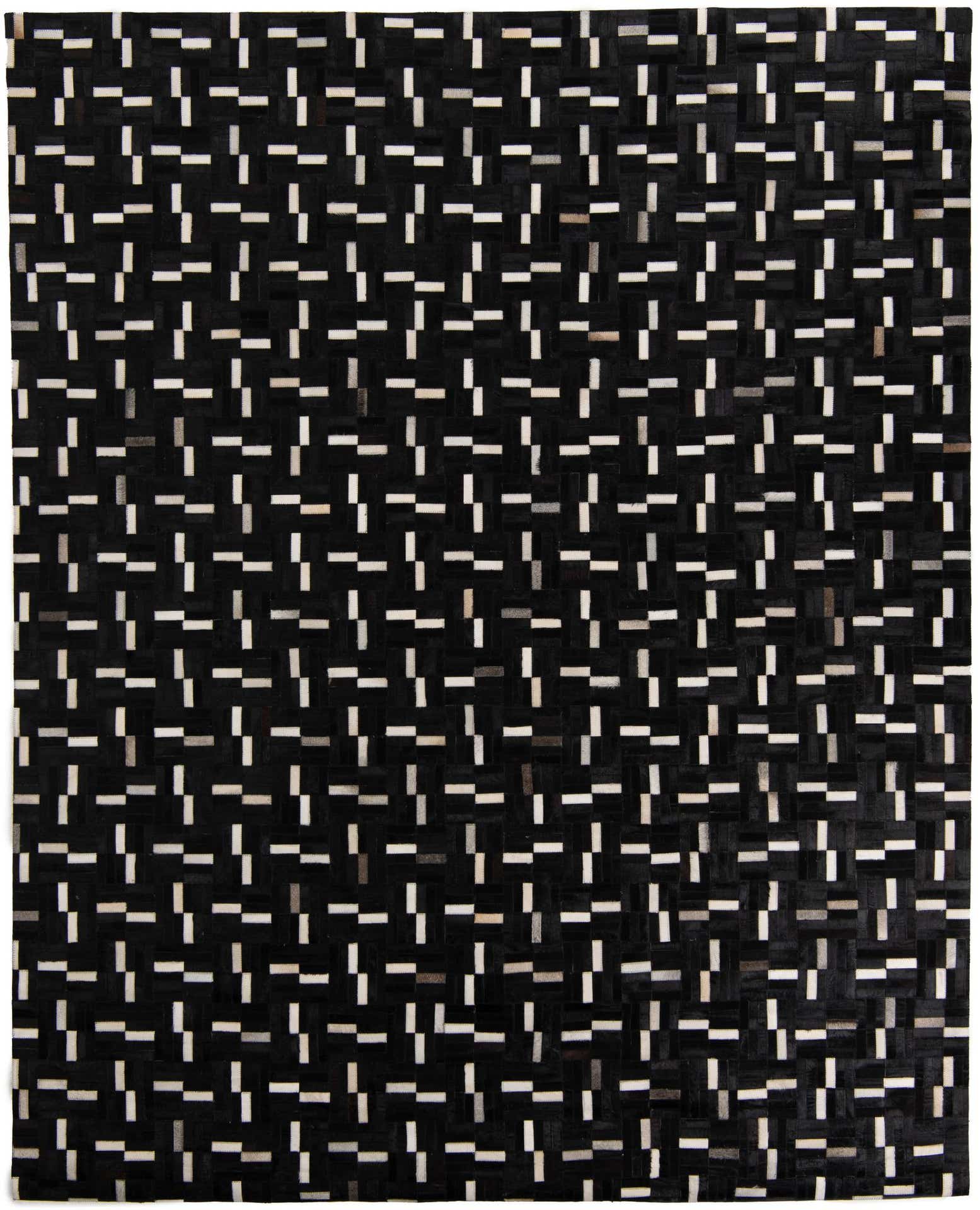 8' x 9' 10 Cowhide Leather Rug