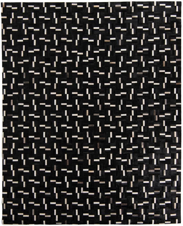 Detail image of 8' x 9' 10 Cowhide Leather Rug
