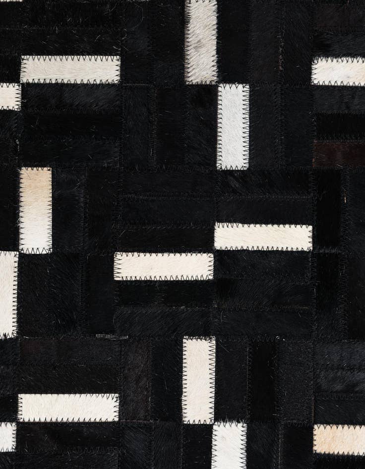 Detail image of 7' 10 x 10' 2 Cowhide Leather Rug