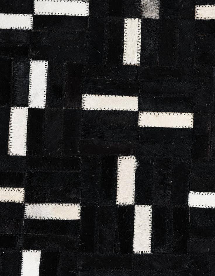 Detail image of 7' 10 x 10' 2 Cowhide Leather Rug