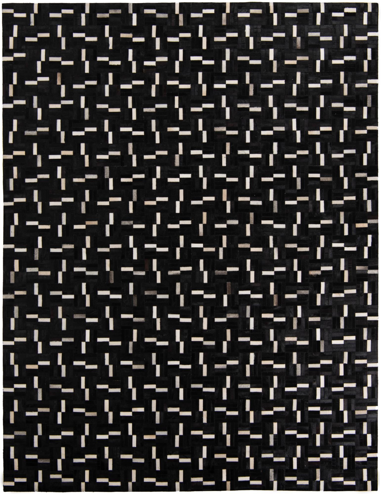 7' 10 x 10' 2 Cowhide Leather Rug