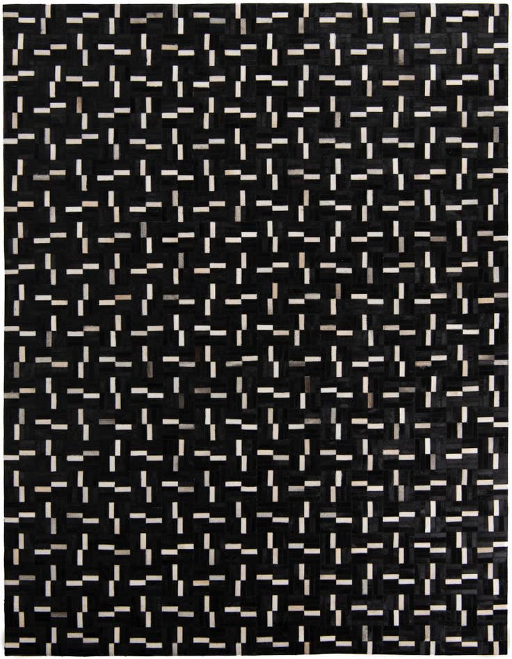 Detail image of 7' 10 x 10' 2 Cowhide Leather Rug
