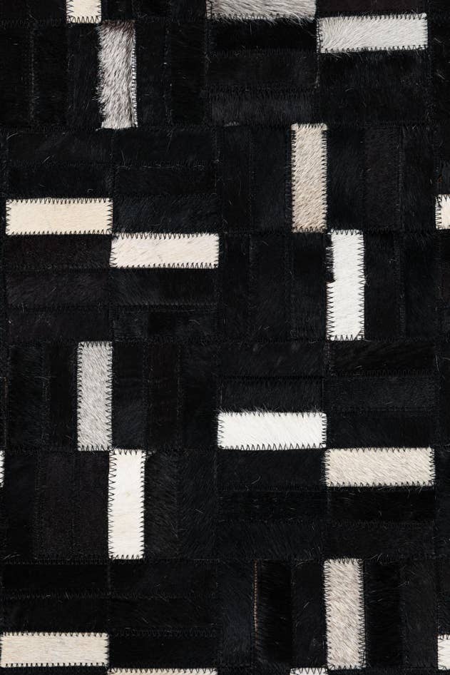 Detail image of 8' 1 x 10' Cowhide Leather Rug