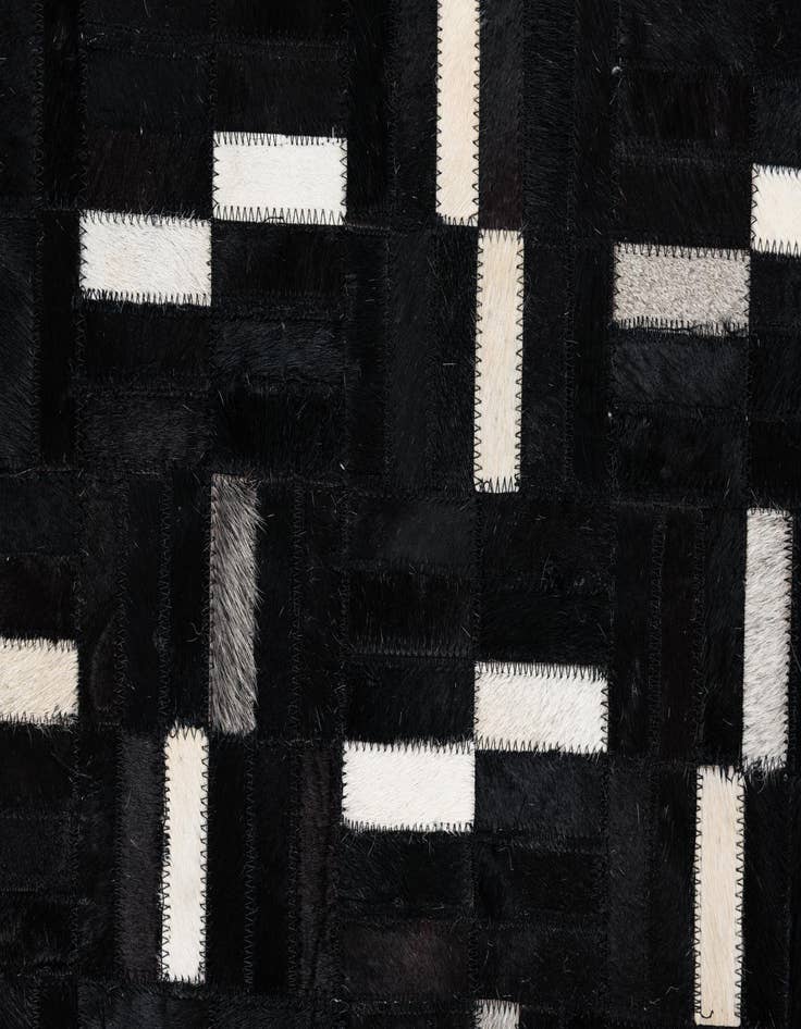 Detail image of 8' 1 x 10' Cowhide Leather Rug