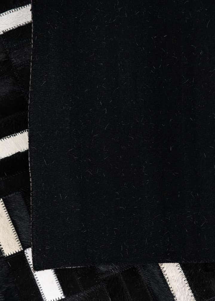 8' 1 x 10' Cowhide Leather Rug