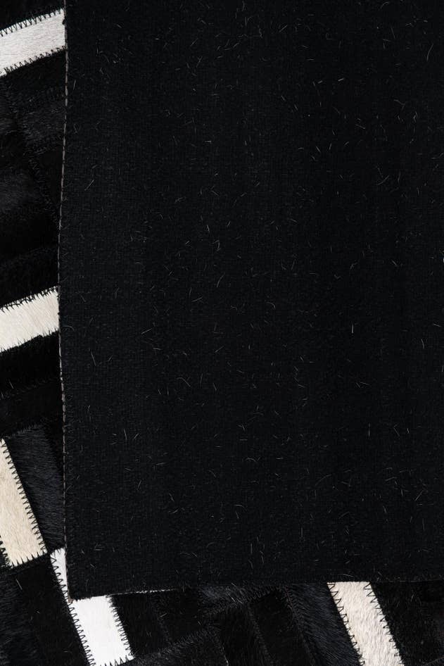 Detail image of 8' 1 x 10' Cowhide Leather Rug