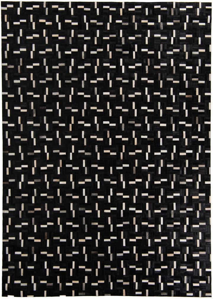 8' 1 x 10' Cowhide Leather Rug