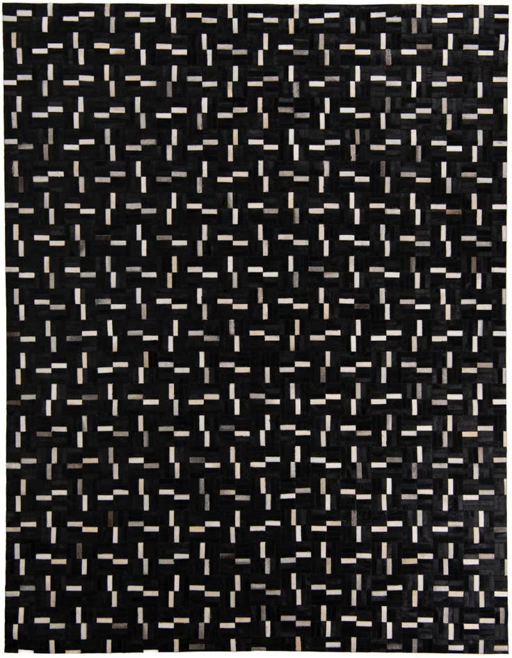 Detail image of 8' 1 x 10' Cowhide Leather Rug
