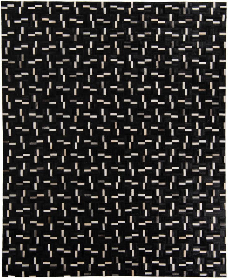 Detail image of 8' 1 x 10' Cowhide Leather Rug
