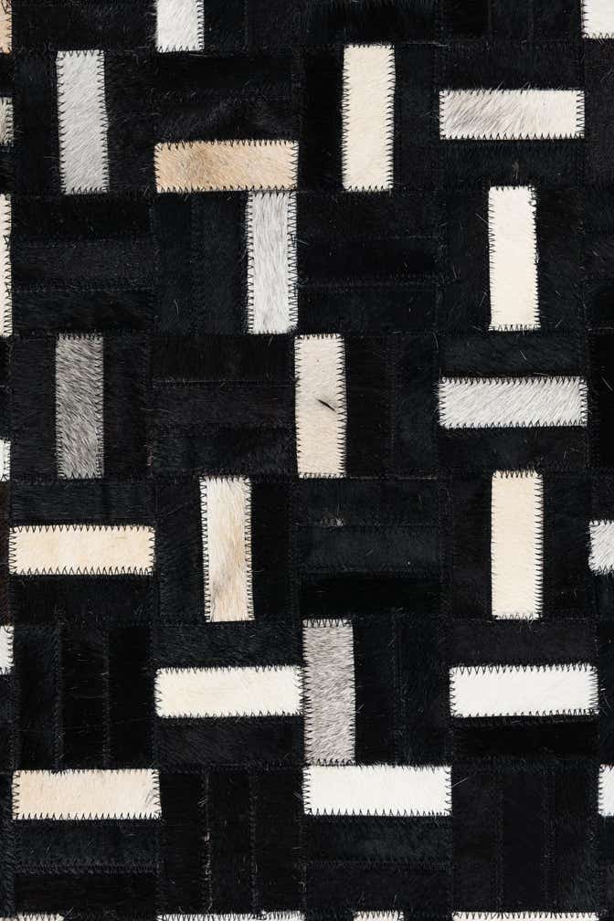 8' x 10' Cowhide Leather Rug