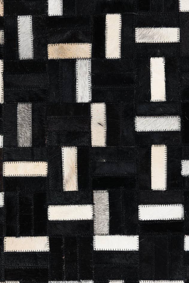 Detail image of 8' x 10' Cowhide Leather Rug