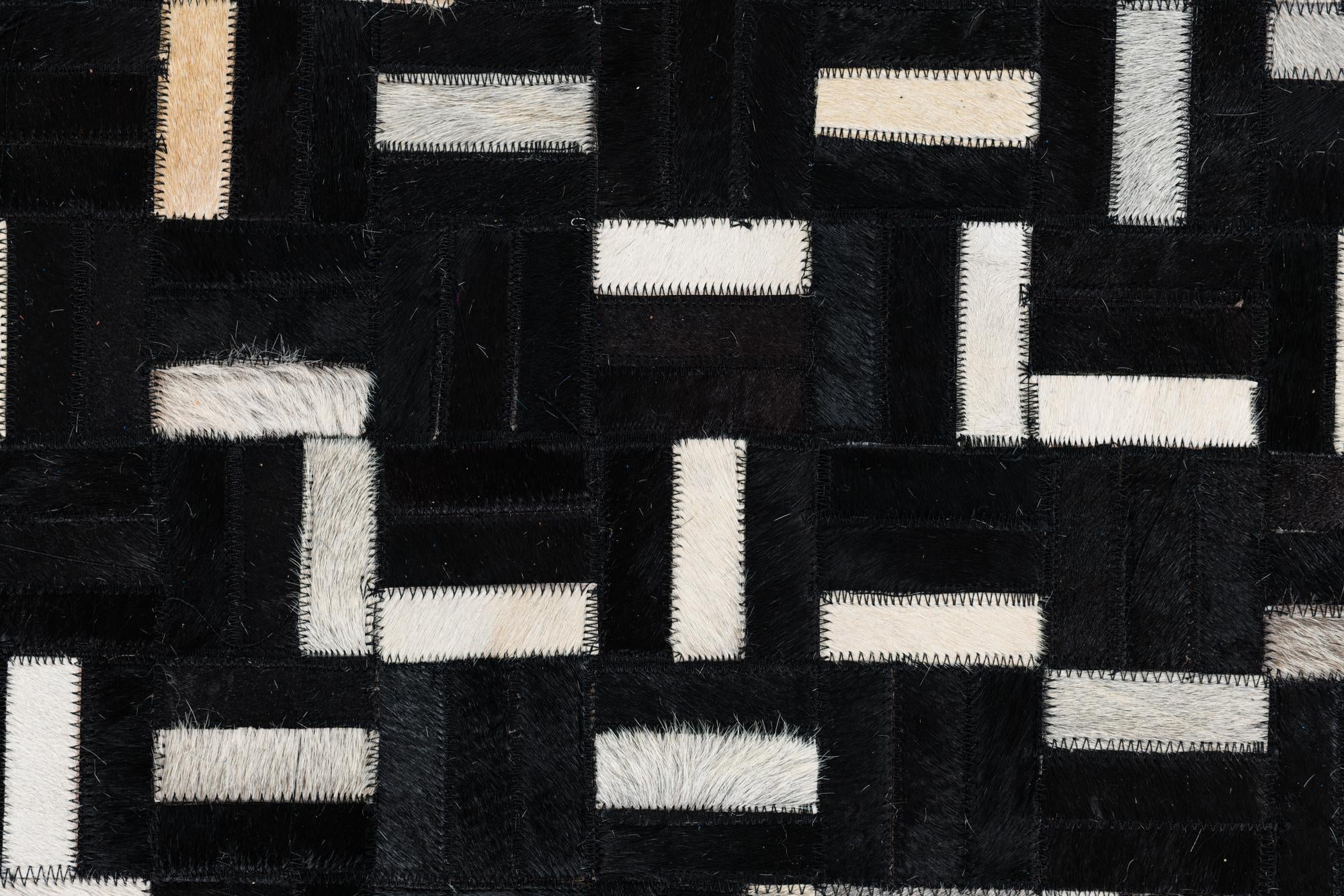 8' x 10' Cowhide Leather Rug
