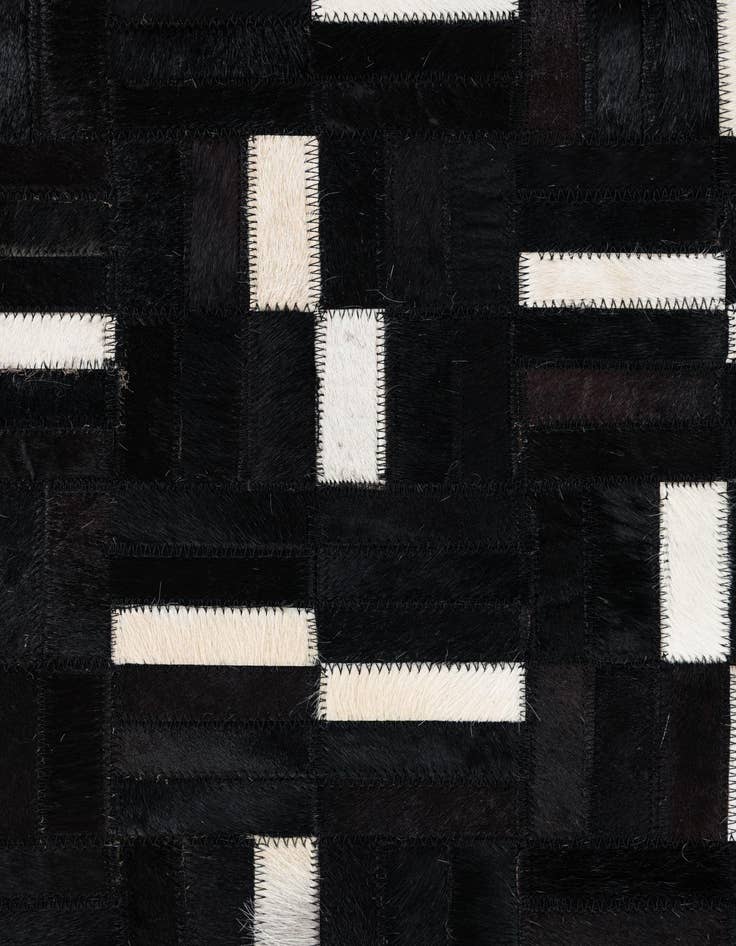 Detail image of 8' x 10' Cowhide Leather Rug