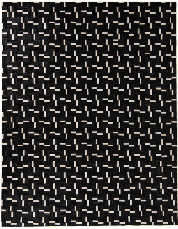 Detail image of 8' x 10' Cowhide Leather Rug