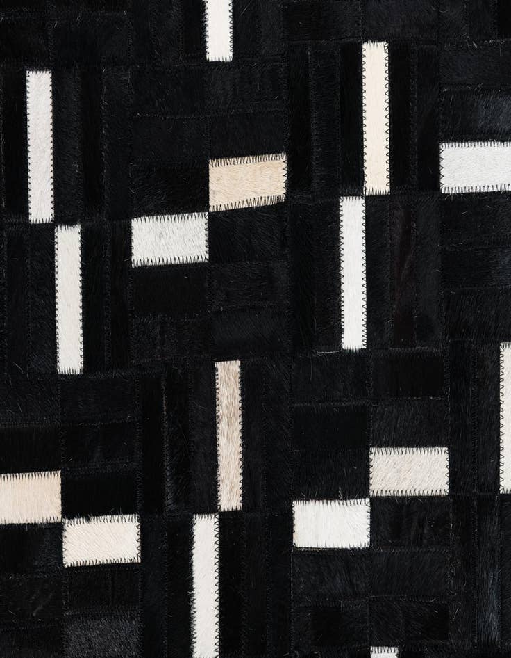 Detail image of 7' 10 x 9' 9 Cowhide Leather Rug