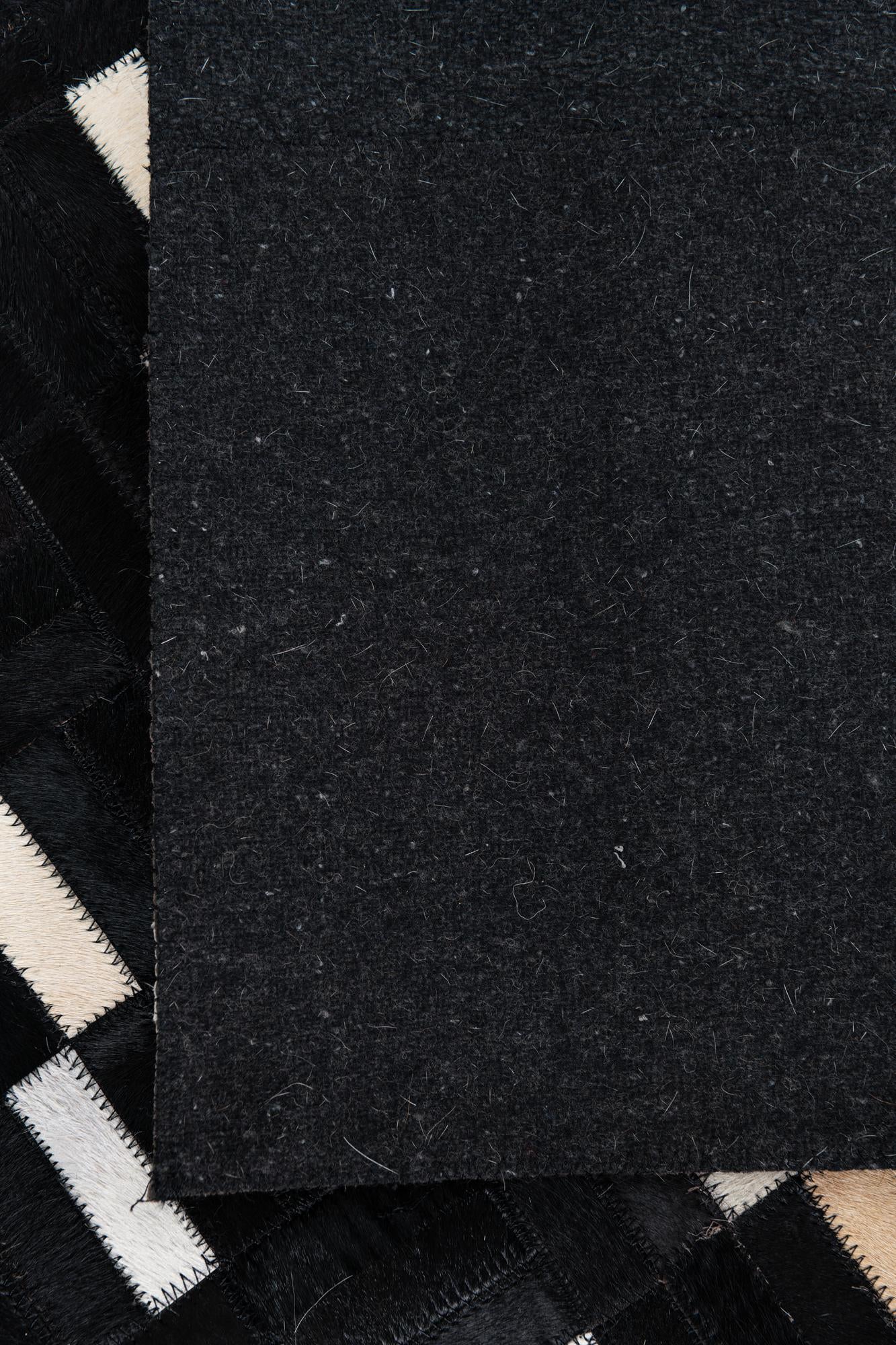 7' 10 x 9' 9 Cowhide Leather Rug