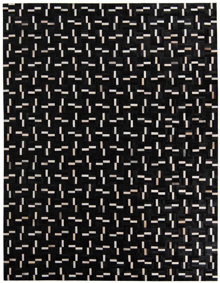 Detail image of 7' 10 x 9' 9 Cowhide Leather Rug