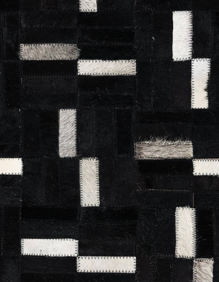 Detail image of 7' 9 x 9' 10 Cowhide Leather Rug