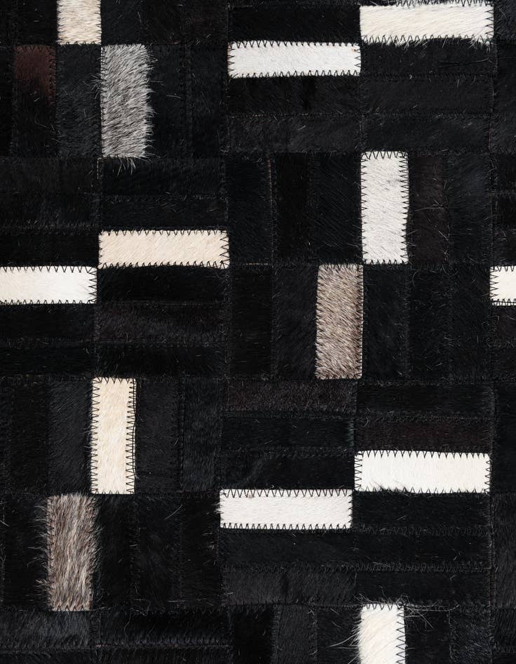 Detail image of 7' 9 x 9' 10 Cowhide Leather Rug