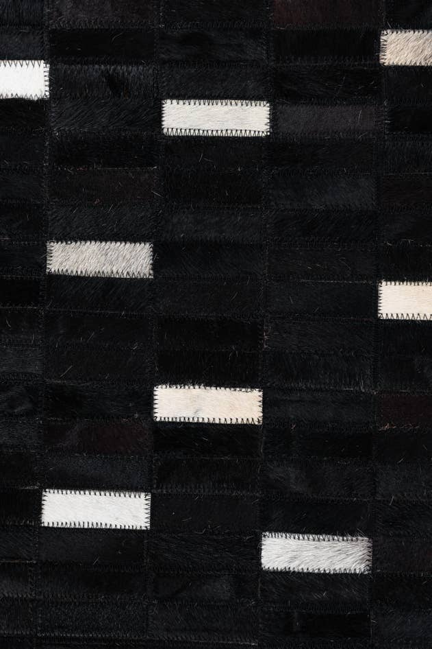 Detail image of 8' 1 x 10' 1 Cowhide Leather Rug