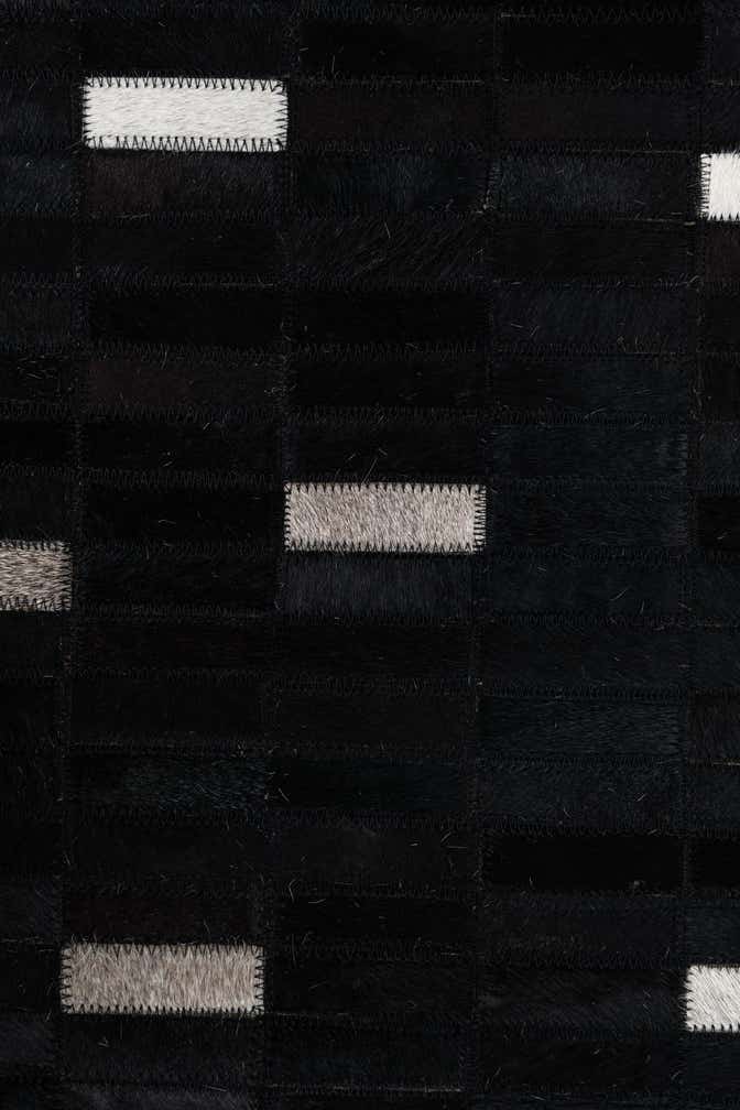 8' 1 x 10' 1 Cowhide Leather Rug