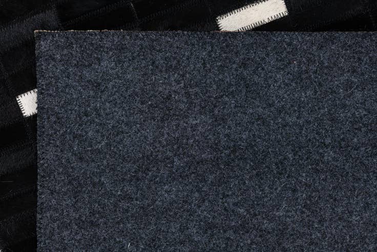 Detail image of 8' 1 x 10' 1 Cowhide Leather Rug