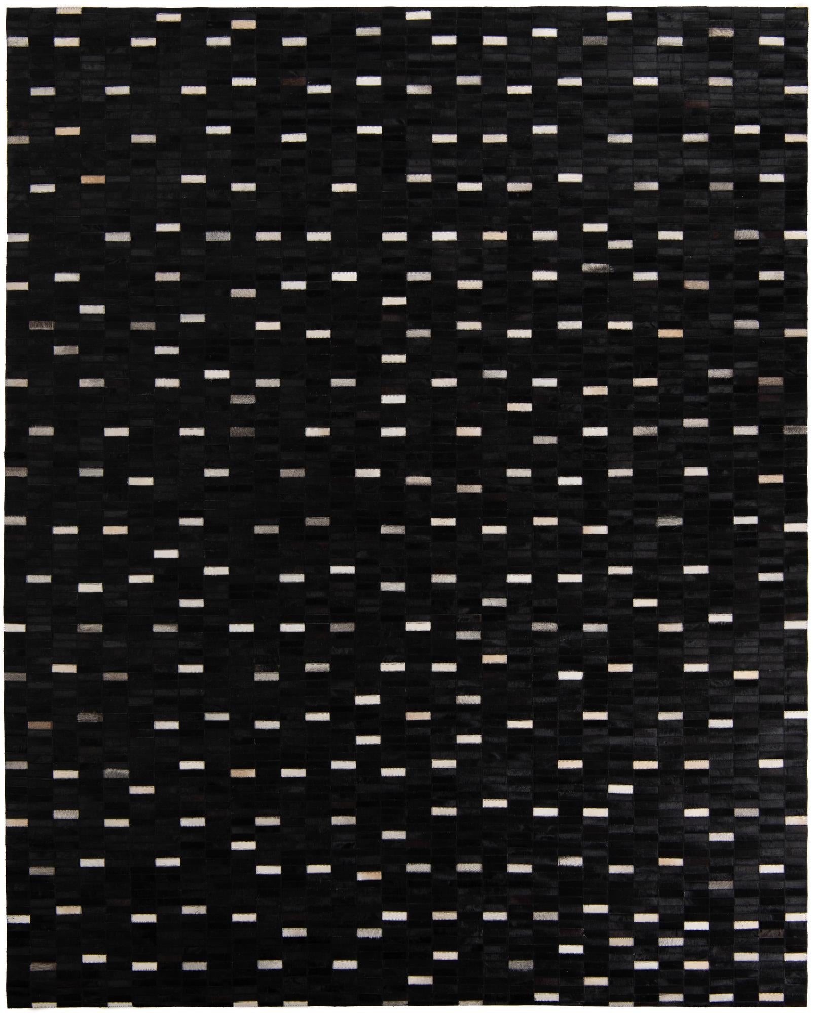 8' 1 x 10' 1 Cowhide Leather Rug