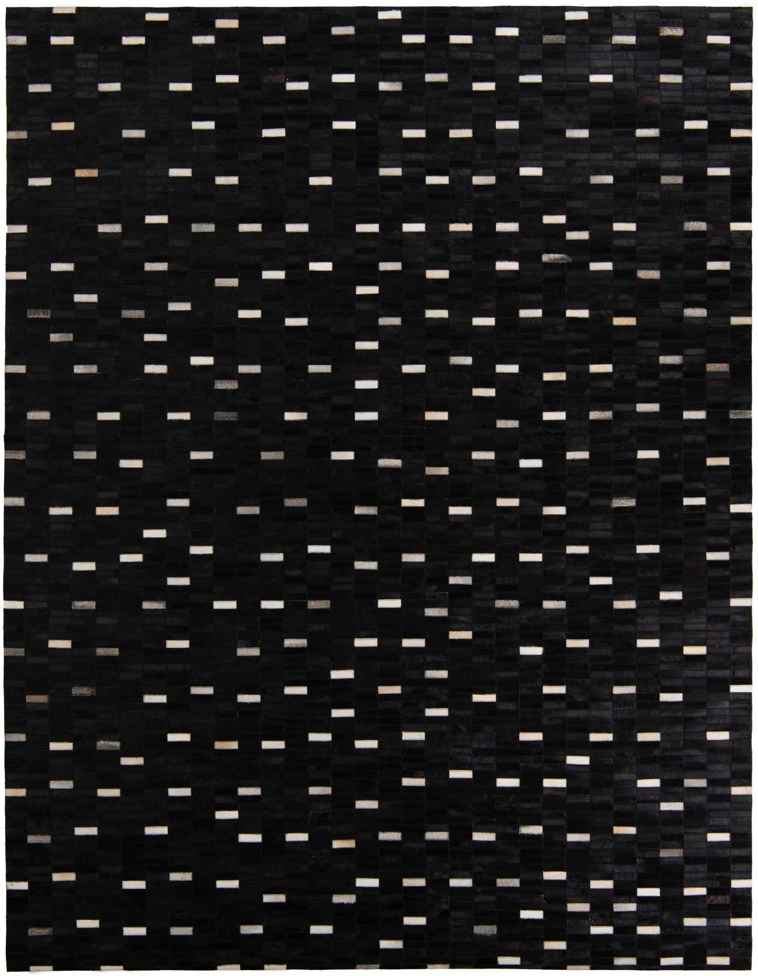 8' 1 x 10' 1 Cowhide Leather Rug