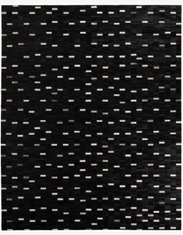 8' 1 x 10' 1 Cowhide Leather Rug