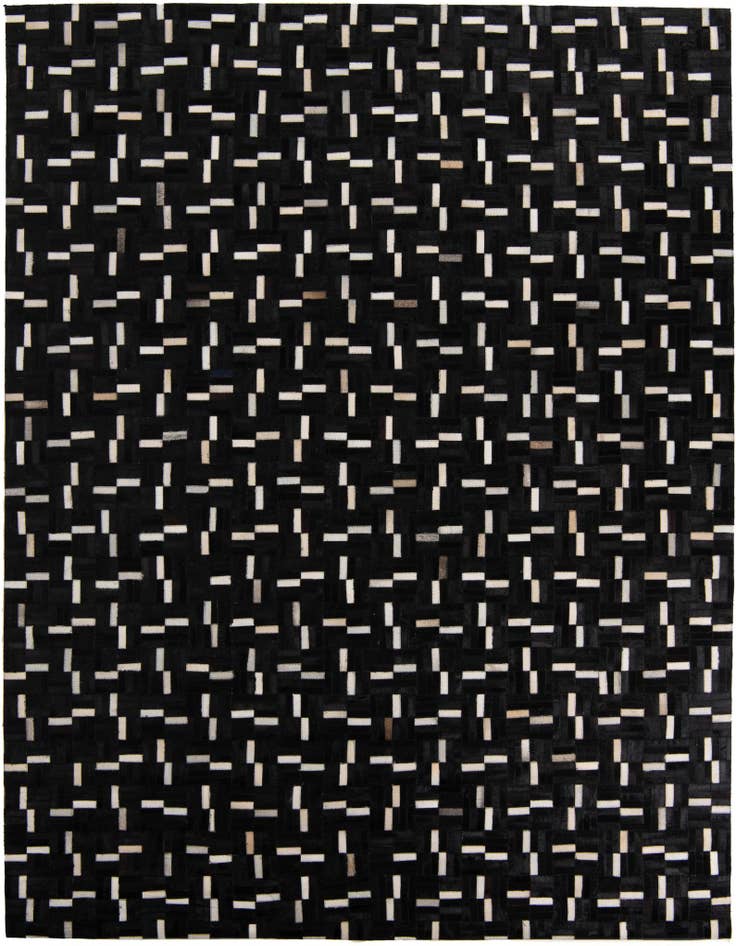 Detail image of 7' 8 x 9' 10 Cowhide Leather Rug