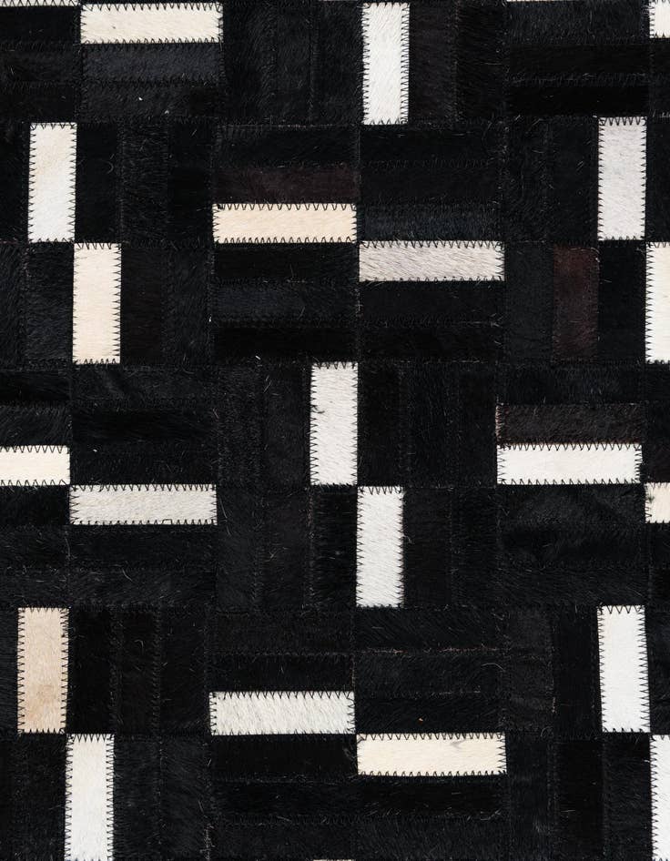 Detail image of 8' 1 x 10' Cowhide Leather Rug