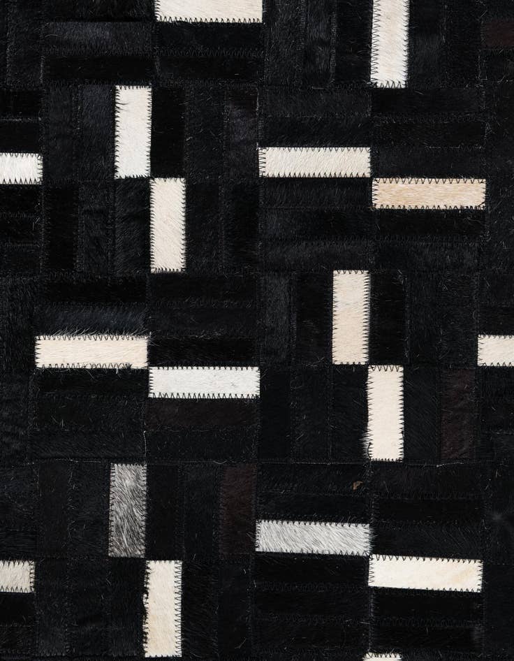 Detail image of 8' 1 x 10' Cowhide Leather Rug