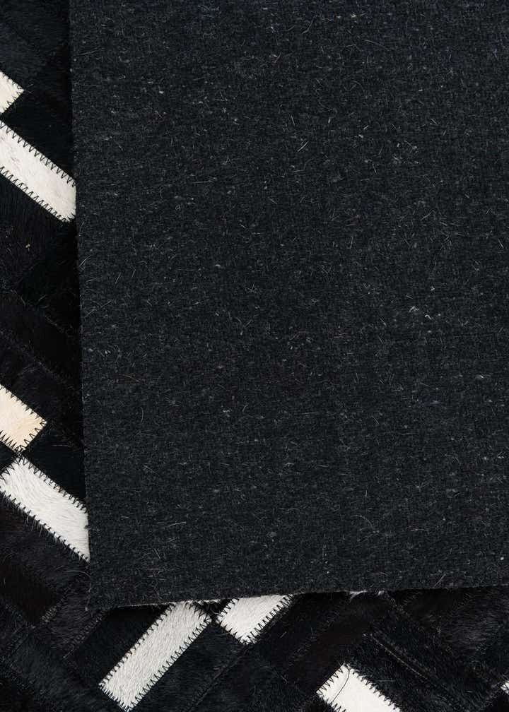 8' 1 x 10' Cowhide Leather Rug