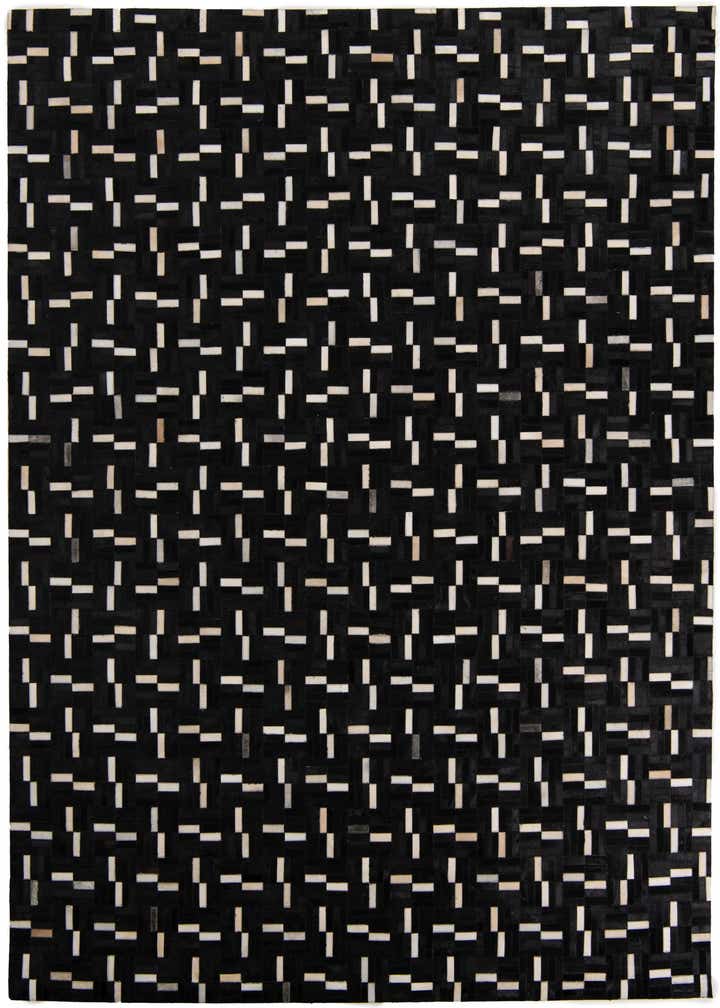 8' 1 x 10' Cowhide Leather Rug