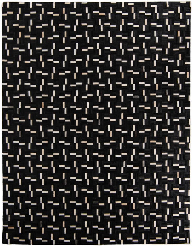 Detail image of 8' 1 x 10' Cowhide Leather Rug