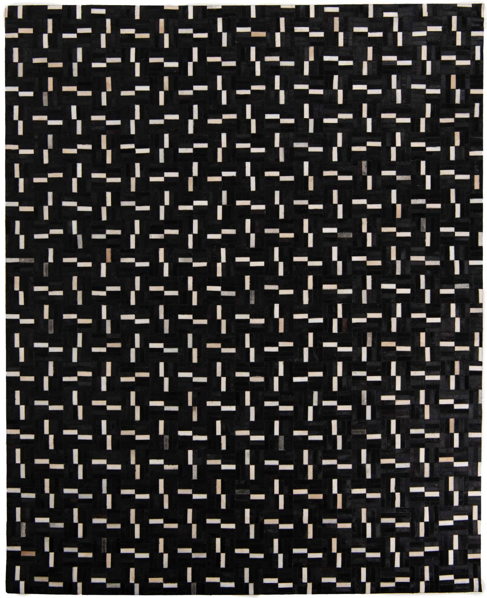 8' 1 x 10' Cowhide Leather Rug