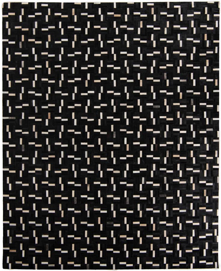 Detail image of 8' 1 x 10' Cowhide Leather Rug