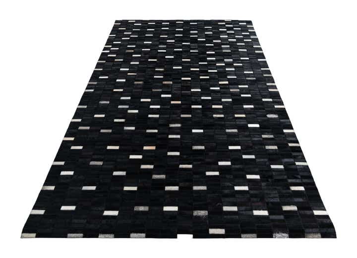 5' x 8' 1 Cowhide Leather Rug