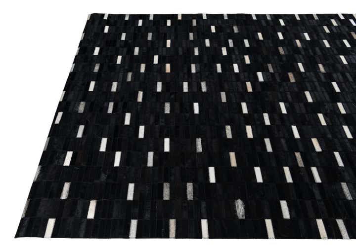 5' x 8' 1 Cowhide Leather Rug