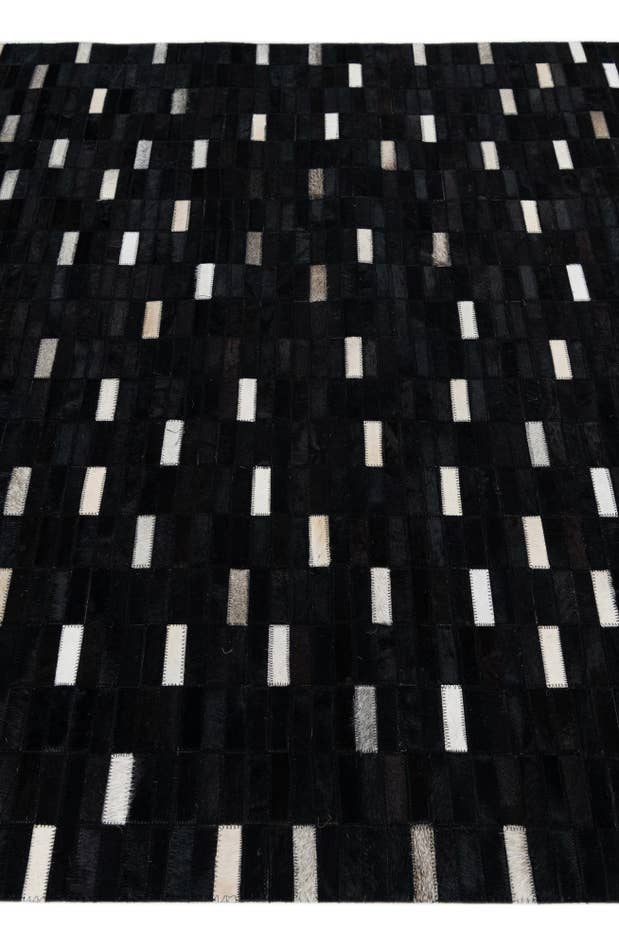 Detail image of 5' x 8' 1 Cowhide Leather Rug