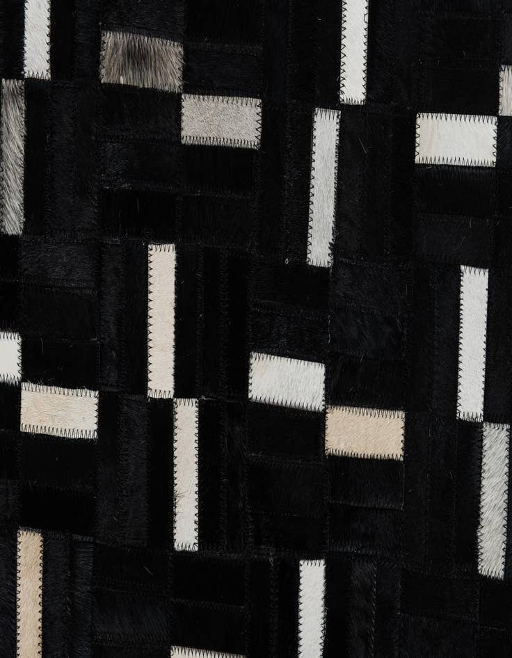 Detail image of 5' 2 x 8' Cowhide Leather Rug