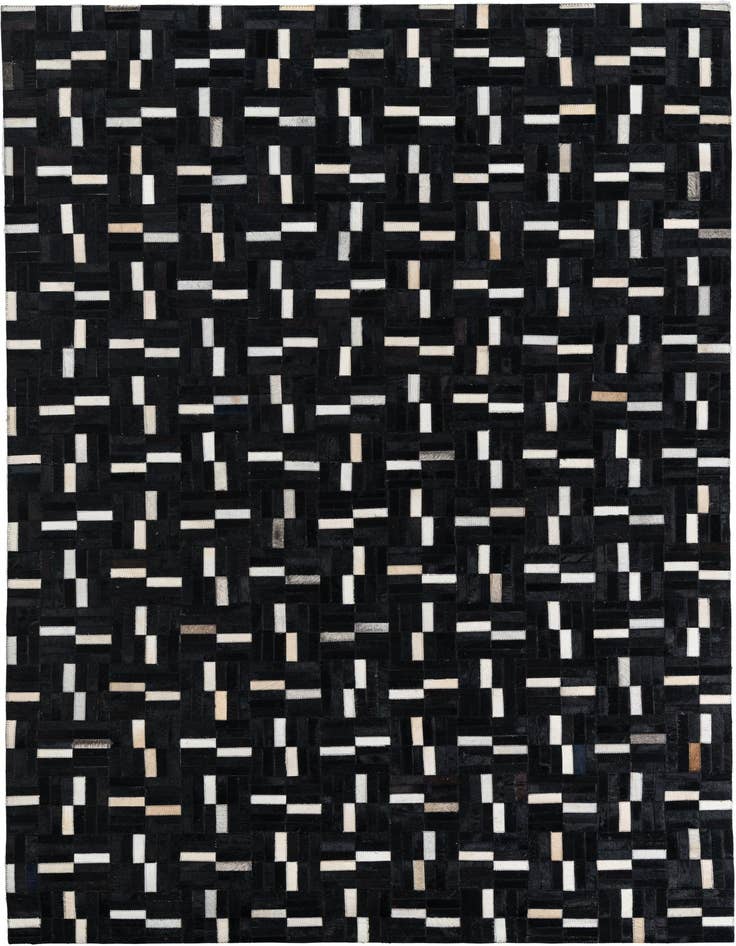 Detail image of 5' 2 x 8' Cowhide Leather Rug