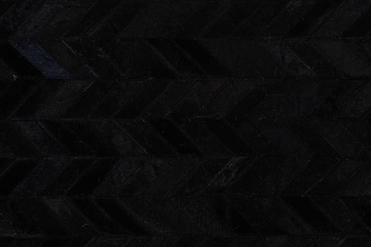 Detail image of 5' 2 x 8' Cowhide Leather Rug