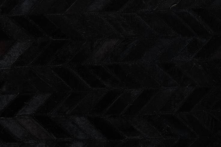 Detail image of 5' 2 x 8' Cowhide Leather Rug