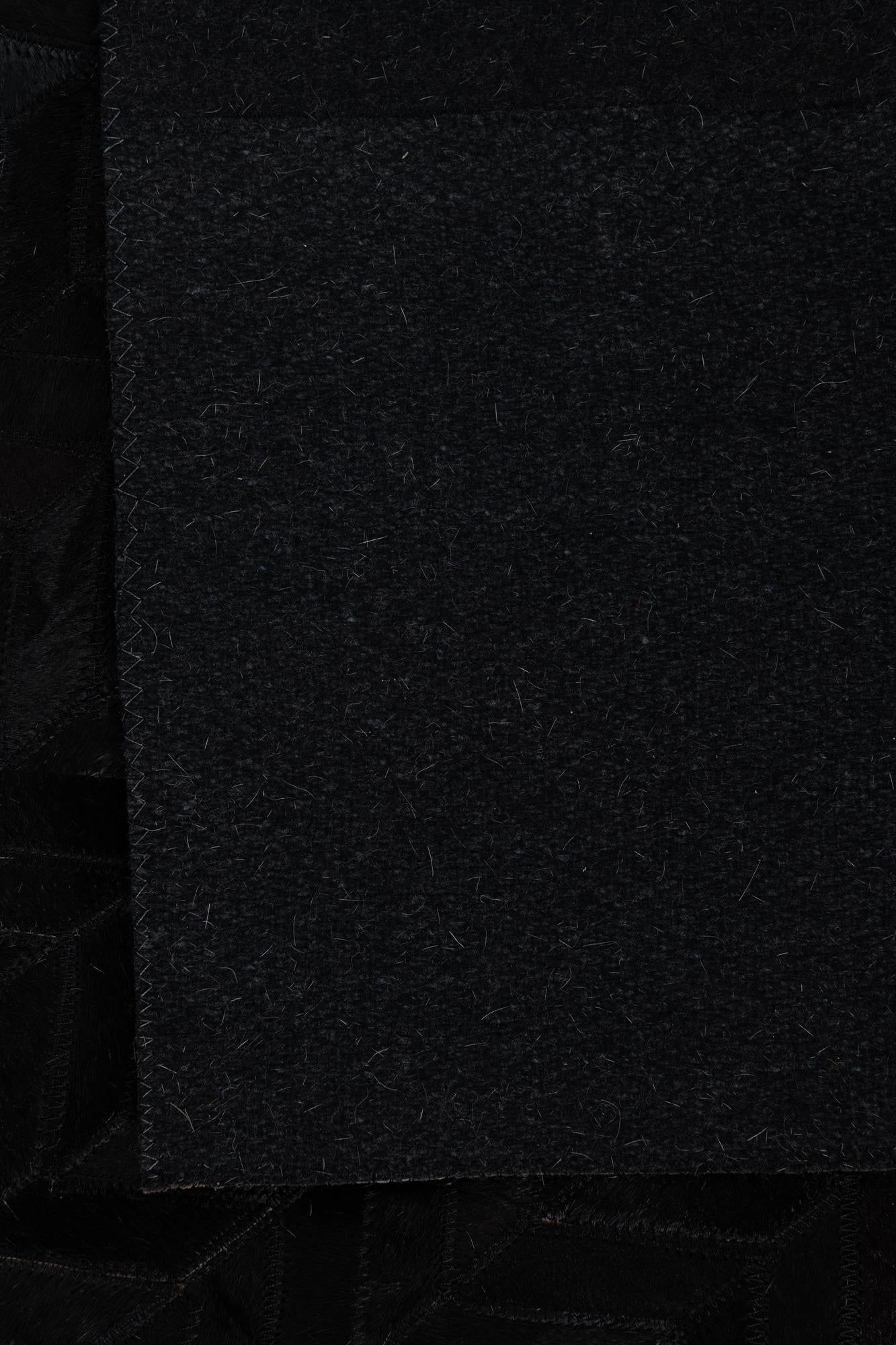 5' 2 x 8' Cowhide Leather Rug