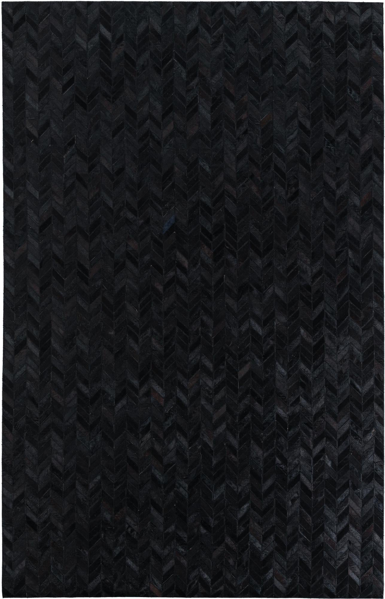 5' 2 x 8' Cowhide Leather Rug