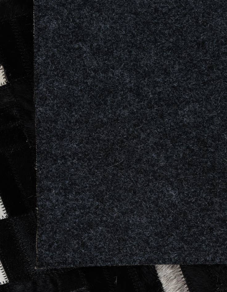 Detail image of 5' 2 x 8' 1 Cowhide Leather Rug