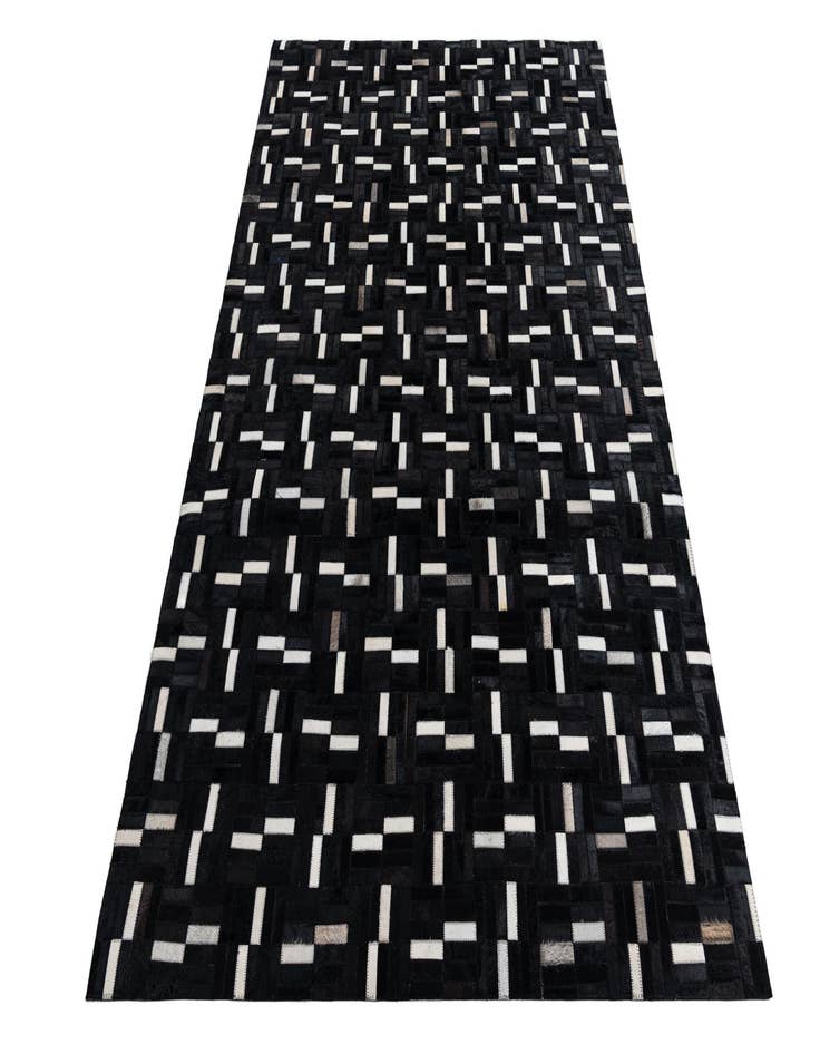 Detail image of 5' 3 x 8' 1 Cowhide Leather Rug